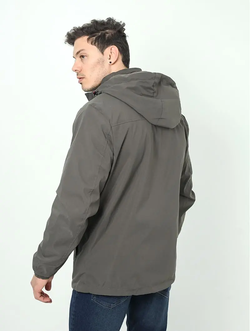 Blouson zippé à capuche